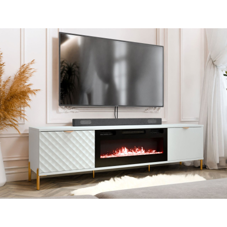 TV stolík/skrinka s krbom Fetroso EF