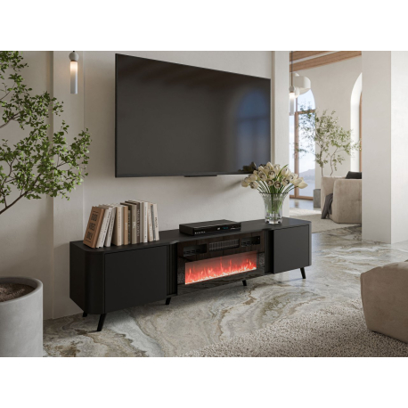 TV skrinka/stolík s krbom Newort 200 EF
