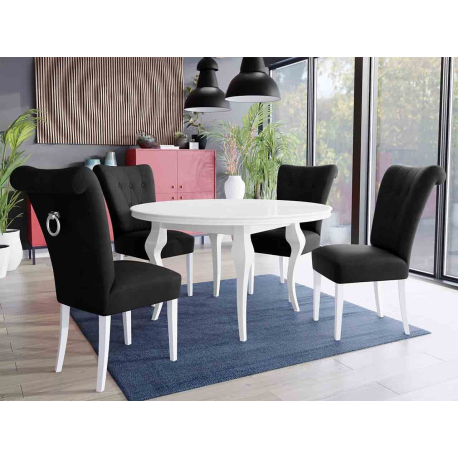 Stôl Julia FI 120 so 4 stoličkami ST65