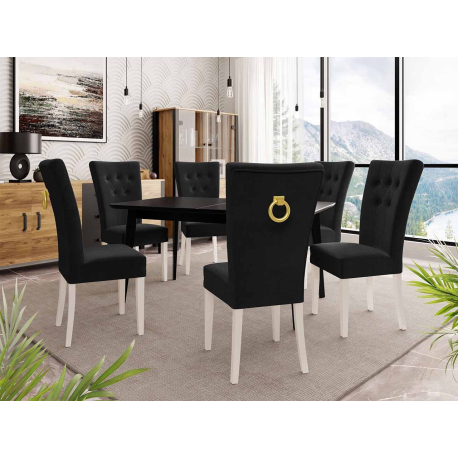 Rozkladací stôl 140x80 so 6 stoličkami ST67
