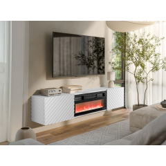 Tv skrinka/stolík s krbom Josito