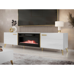 TV skrinka s krbom Rostiw 2D EF