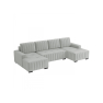 Rohová rozkladacia sedačka v tvare U Pulah U