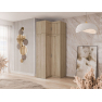Rohová šatníková skriňa Melen 2D + nadstavec