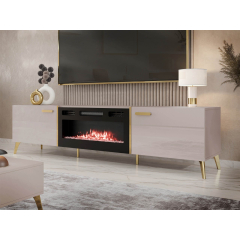TV skrinka s krbom Rostiw 2D EF