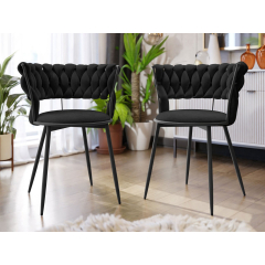Sada dvoch moderných stoličiek Archie DC-1141/BK