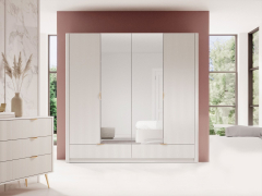 Šatníková skriňa so zrkadlom Wosial