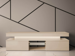 TV stolík/skrinka s LED osvetlením Lestirola Bis 2D 190