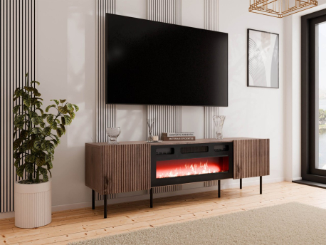 TV skrinka s krbom Ostani 180