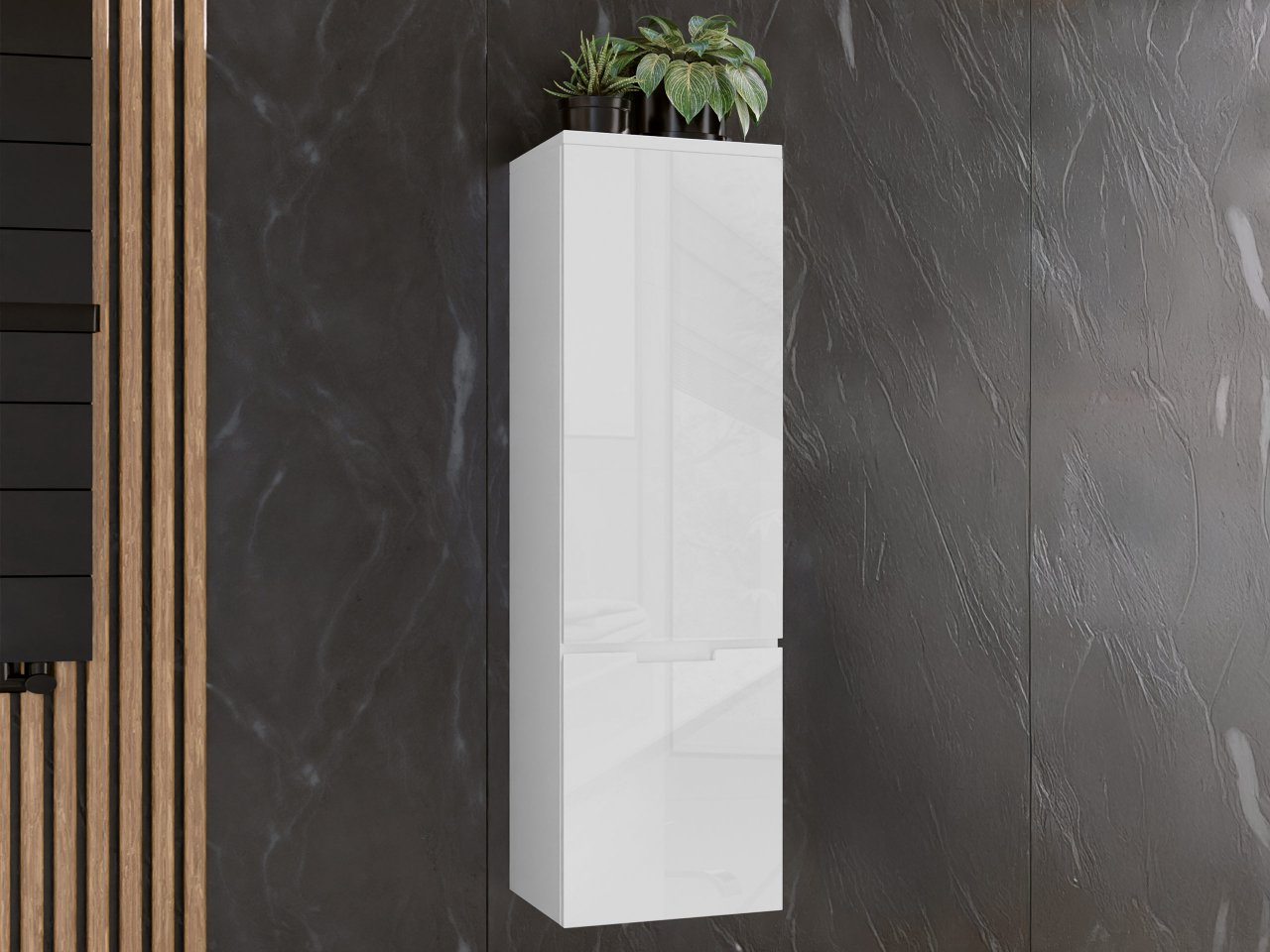 Vysoká kúpeľňová skrinka Zerupid