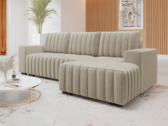 Rohová rozkladacia sedačka s úložným priestorom Suva