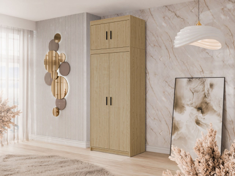 Šatníková skriňa Melen 2D + nadstavec