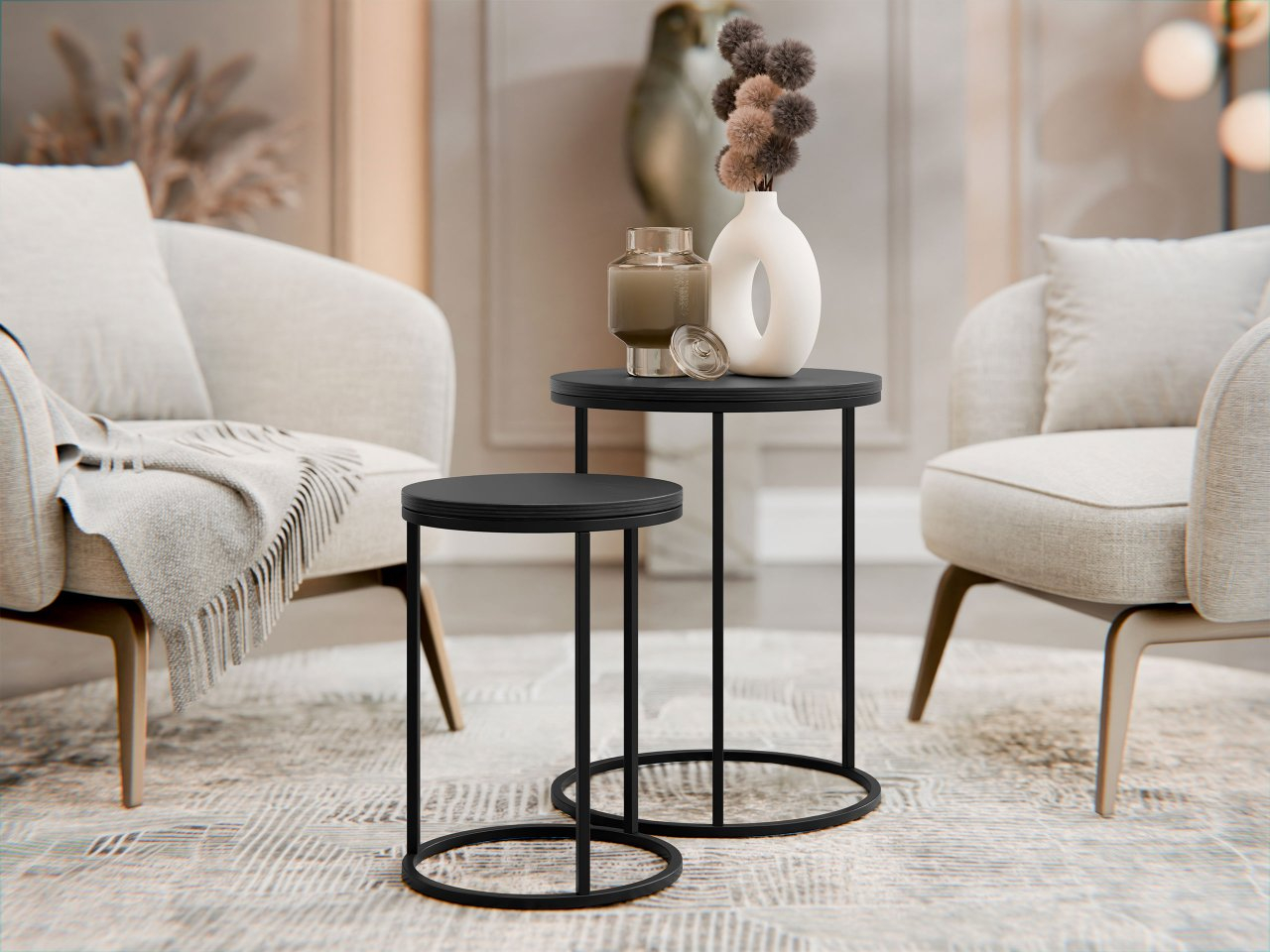 Zostava 2 konferenčných stolíkov Zunir