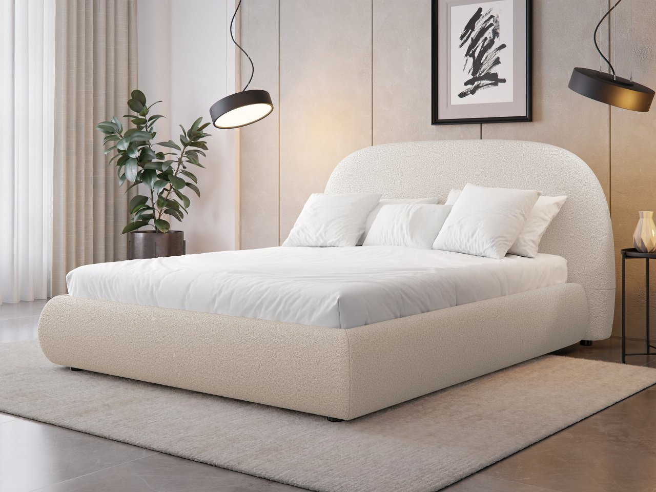 Čalúnená manželská posteľ Welnor 9023