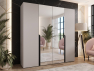 Šatníková skriňa so zrkadlom Frokow 2 200 cm