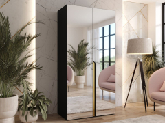 Šatníková skriňa so zrkadlom Frokow 3 100 cm