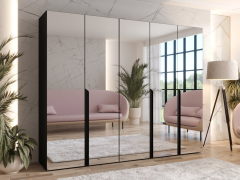 Šatníková skriňa so zrkadlom Frokow 3 250 cm