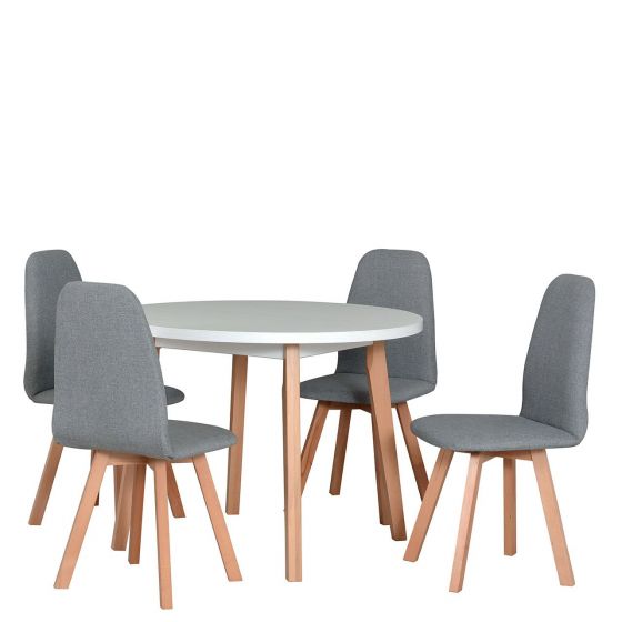 Okrúhly stôl so 4 stoličkami - AL63