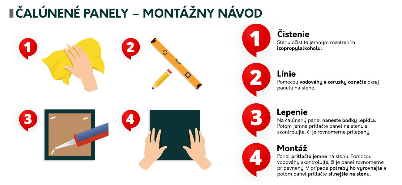 Čalouněný nástěnný panel Čalouněný nástěnný panel